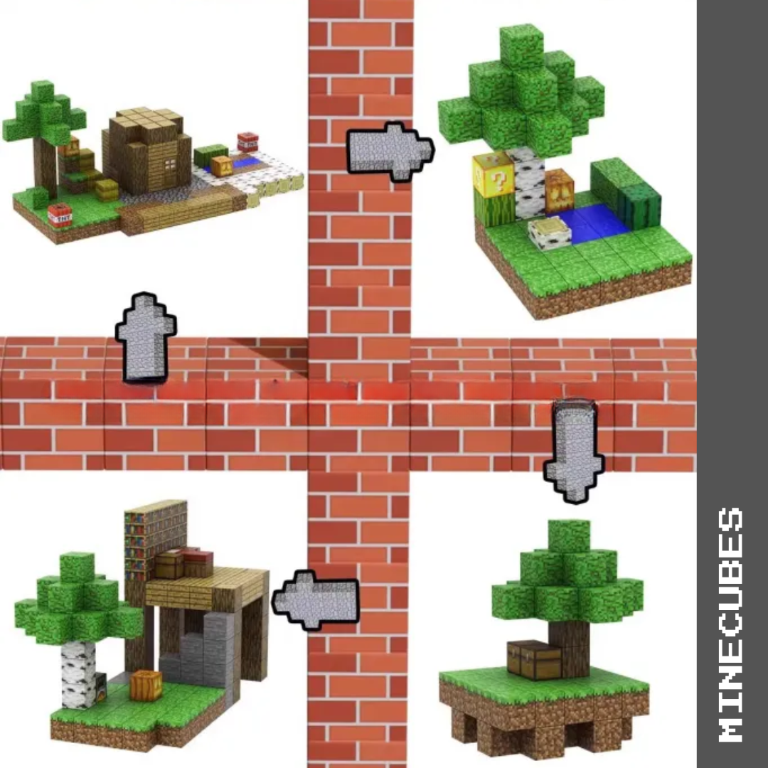 MineCubes™ 100-pack - Skapande med magnetisk kraft